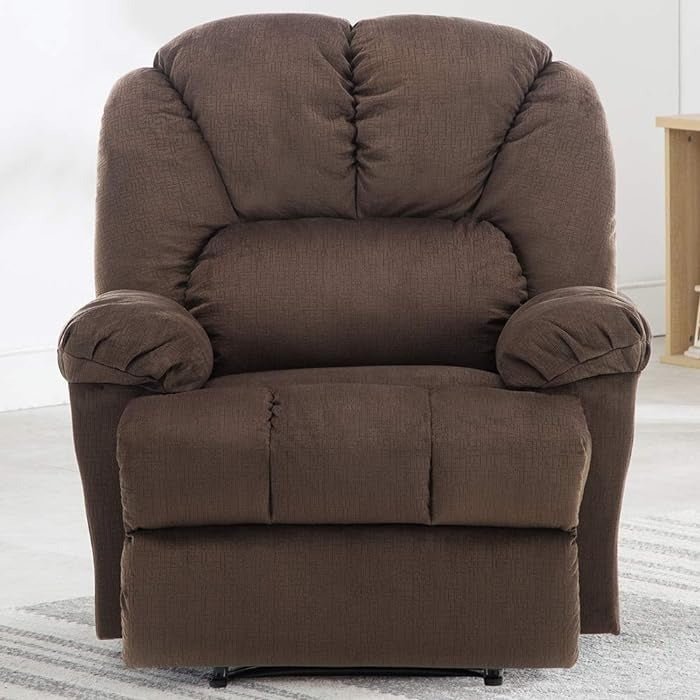Allmaxx 1 Seater Fabric Manual Recliner - Brown - Torque India